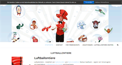 Desktop Screenshot of luftballontiere.de