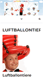 Mobile Screenshot of luftballontiere.de